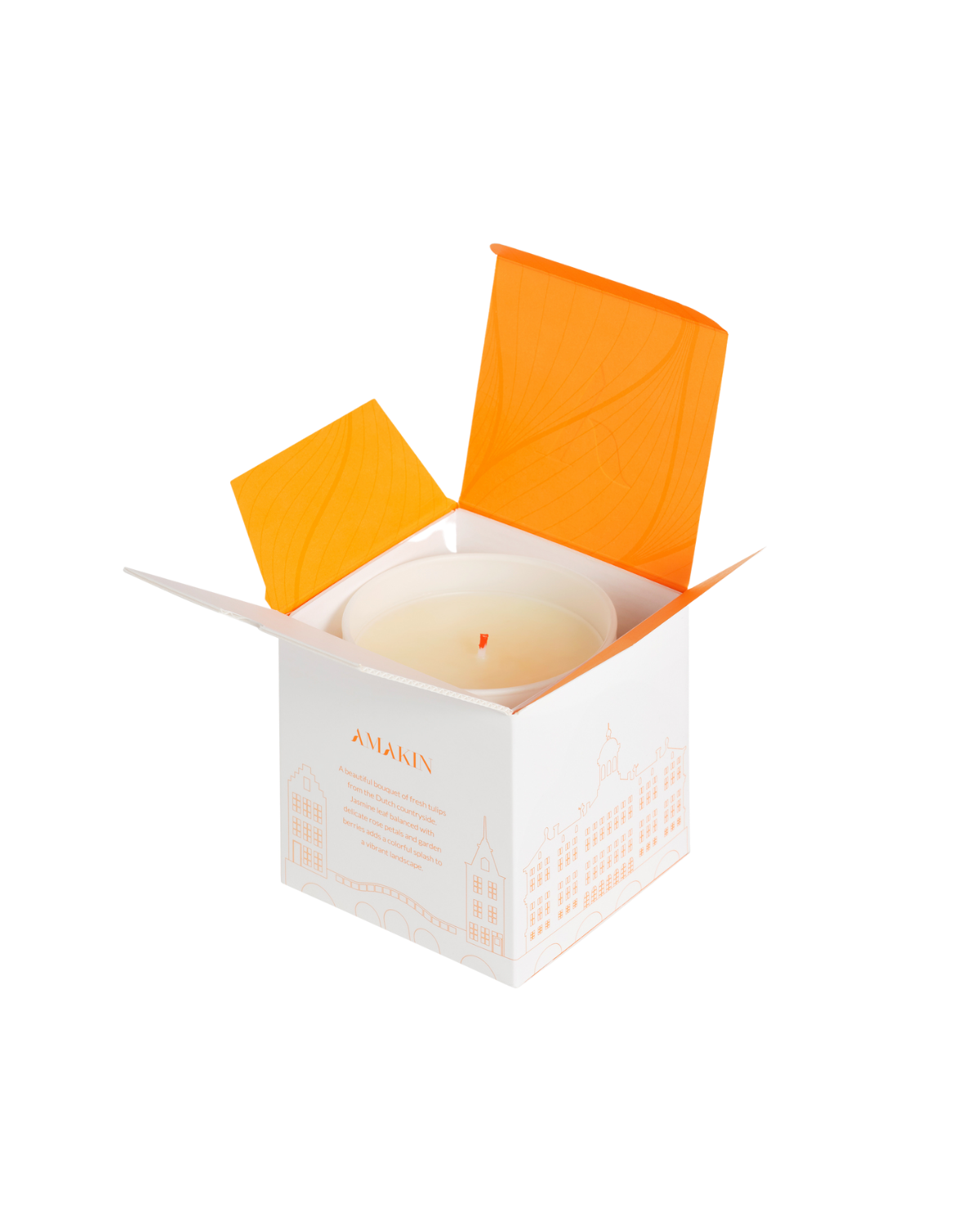 Sustainable packaging Amsterdam luxury scented candle